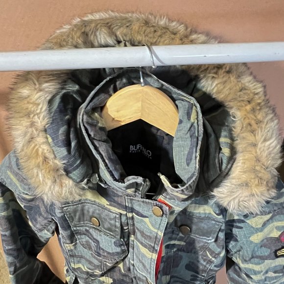 Buffalo David Bitton Women's Winter Camo Jacket Size XS Removable hood USED - Picture 13 of 14